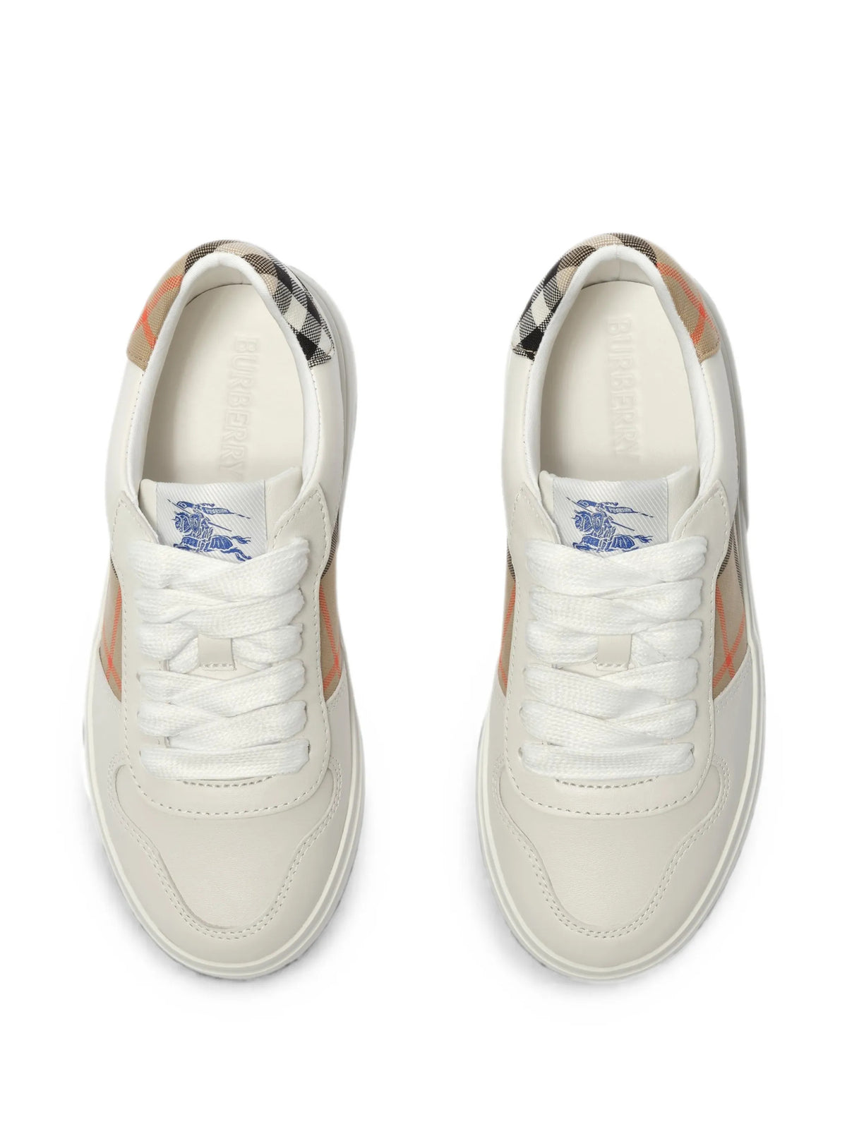 Sneakers in pelle e Check