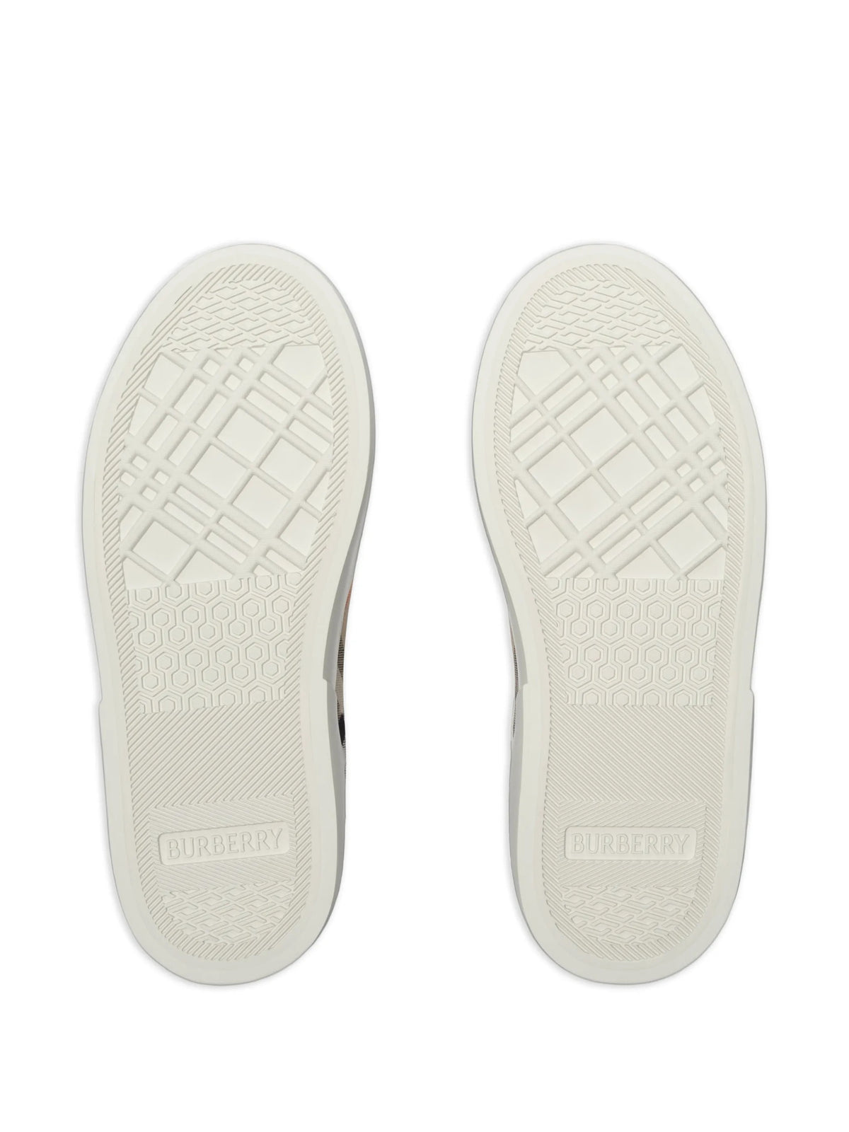 Sneakers in pelle e Check