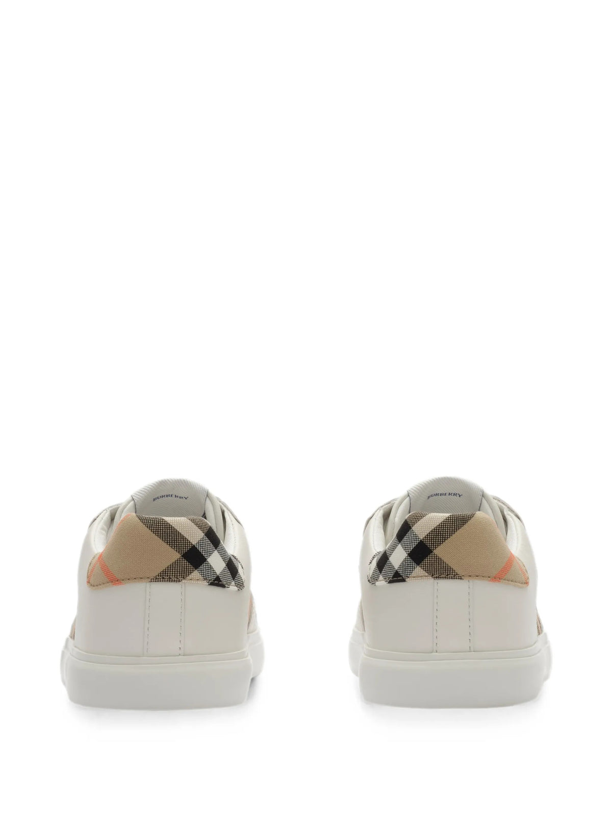 Sneakers in pelle e Check
