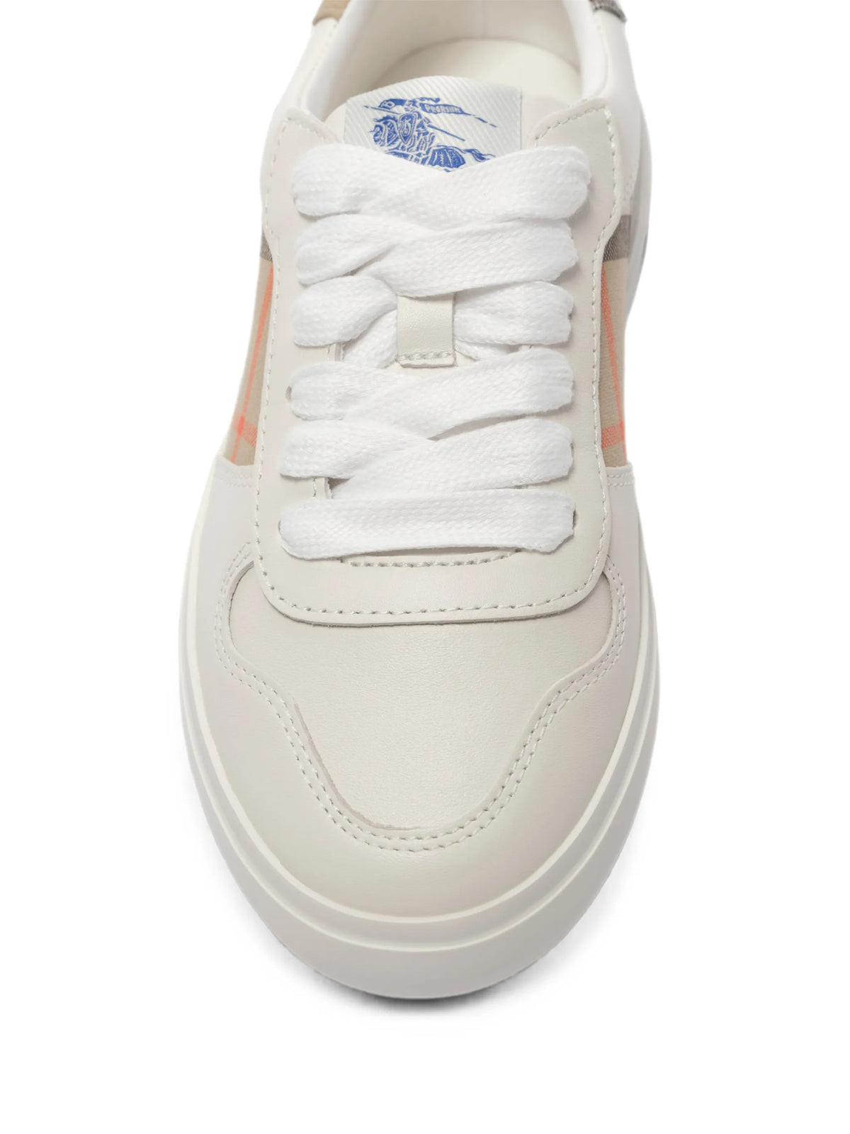 Sneakers in pelle e Check