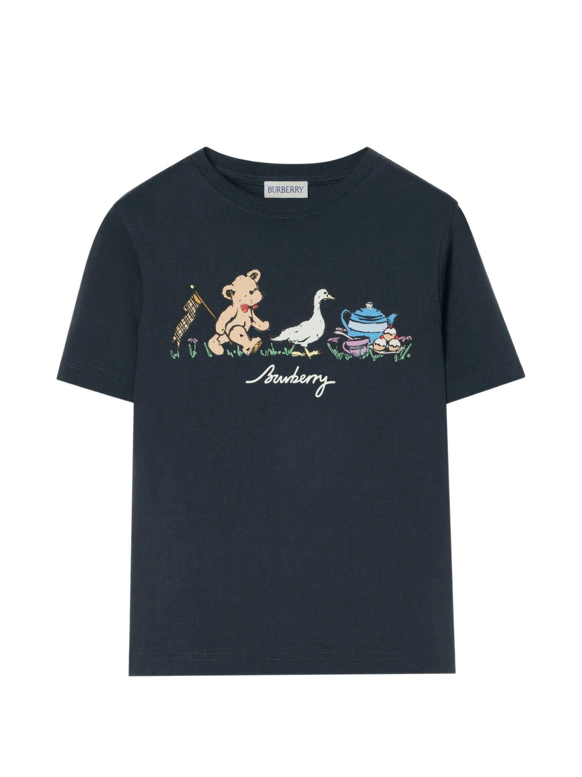 T-shirt con orsetto picnic