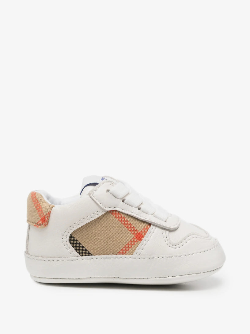 Sneaker in pelle e Check
