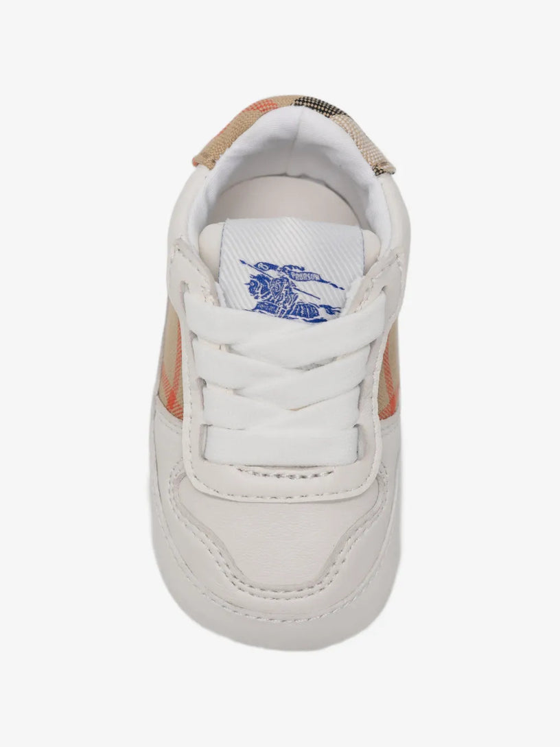 Sneaker in pelle e Check