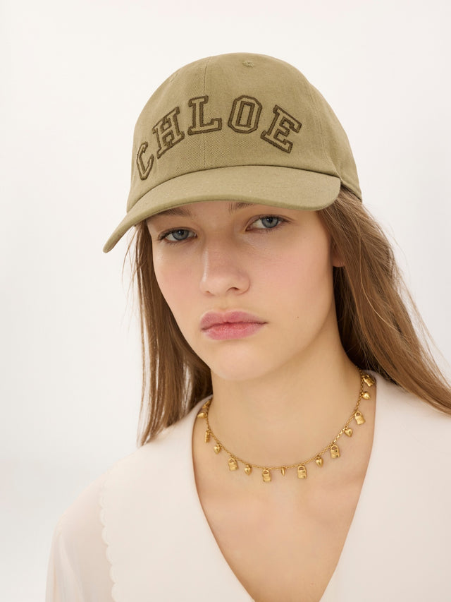 Cappellino Chloé Signature in cotone