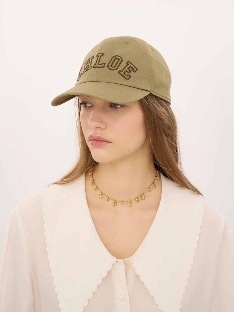 Cappellino Chloé Signature in cotone