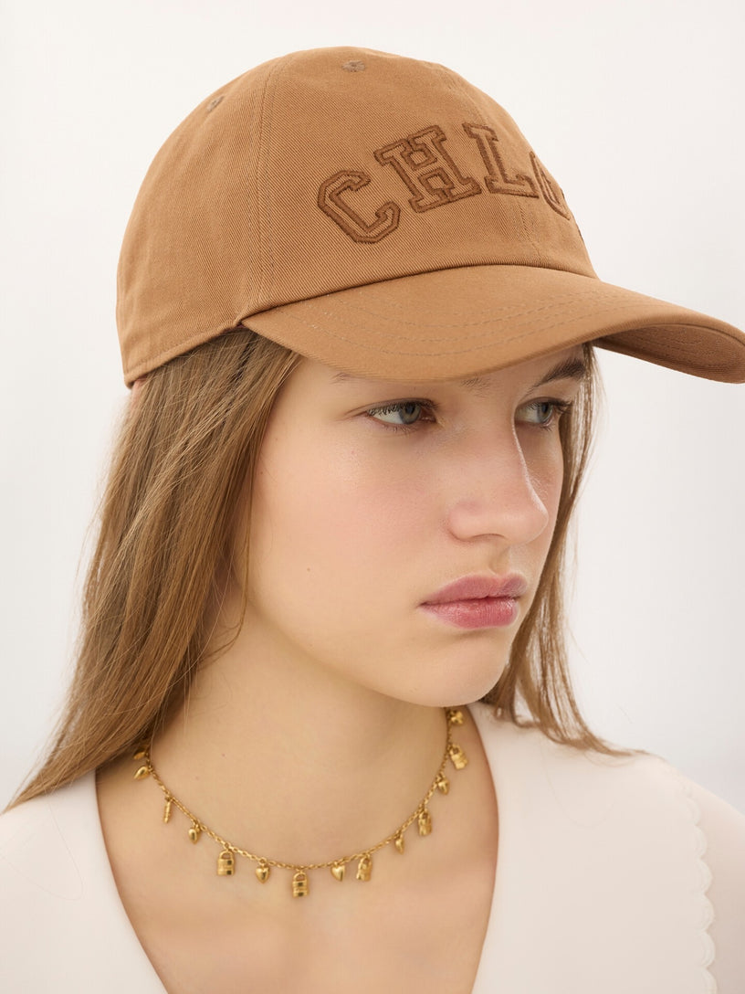 Cappellino Chloé Signature in cotone