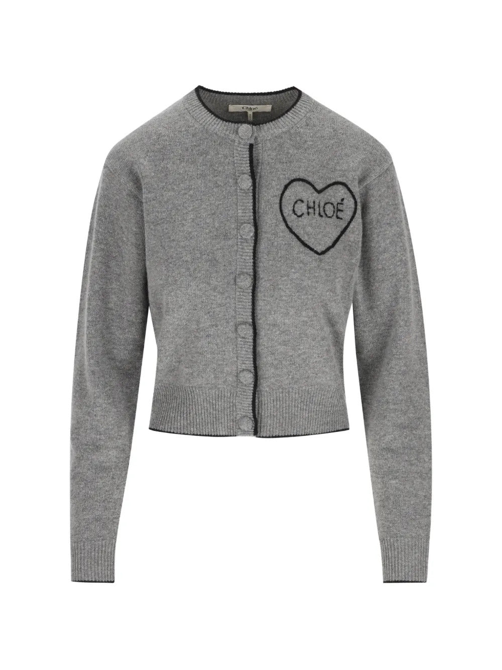 Cardigan aderente con logo