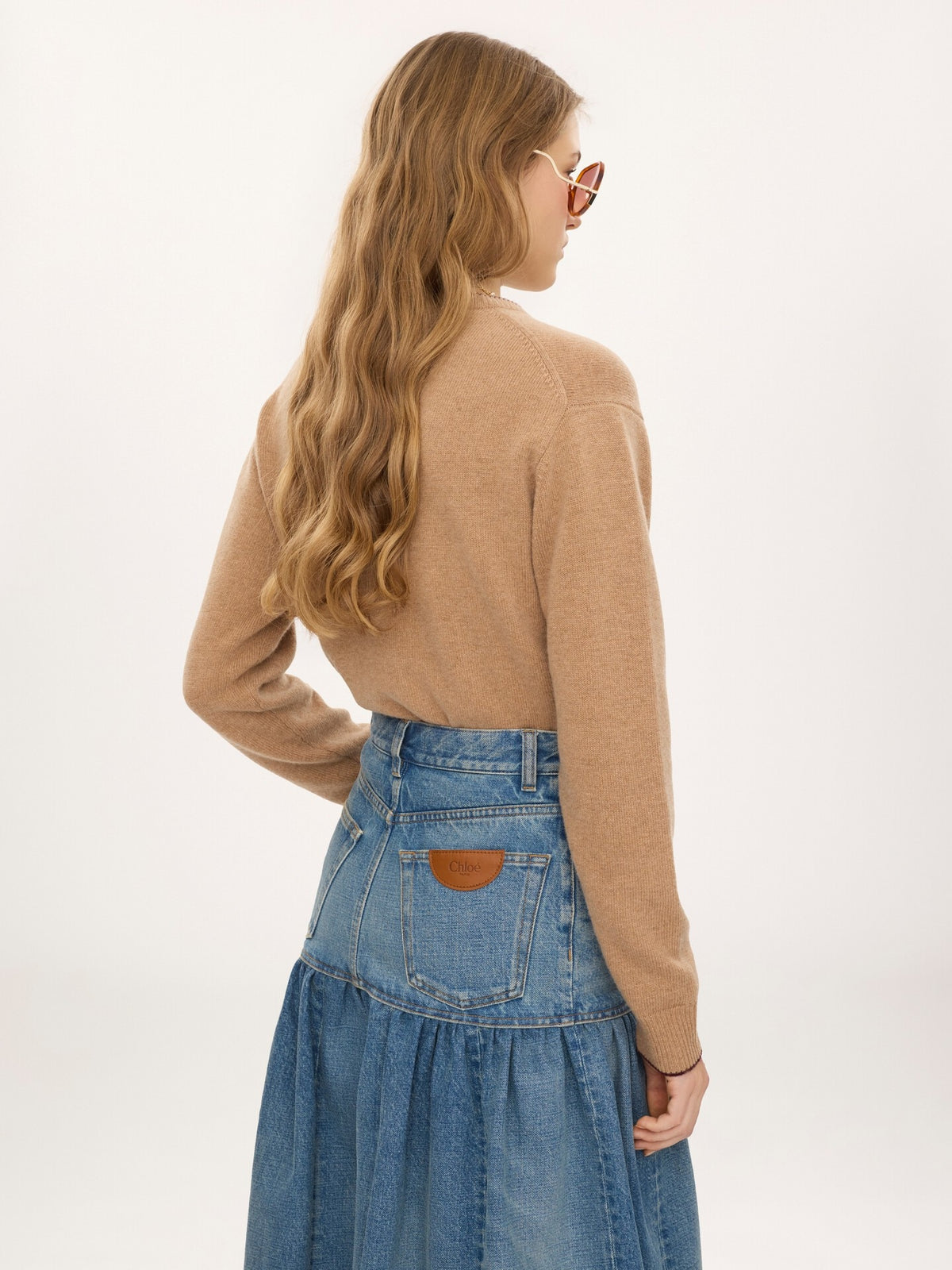 Cardigan aderente con logo