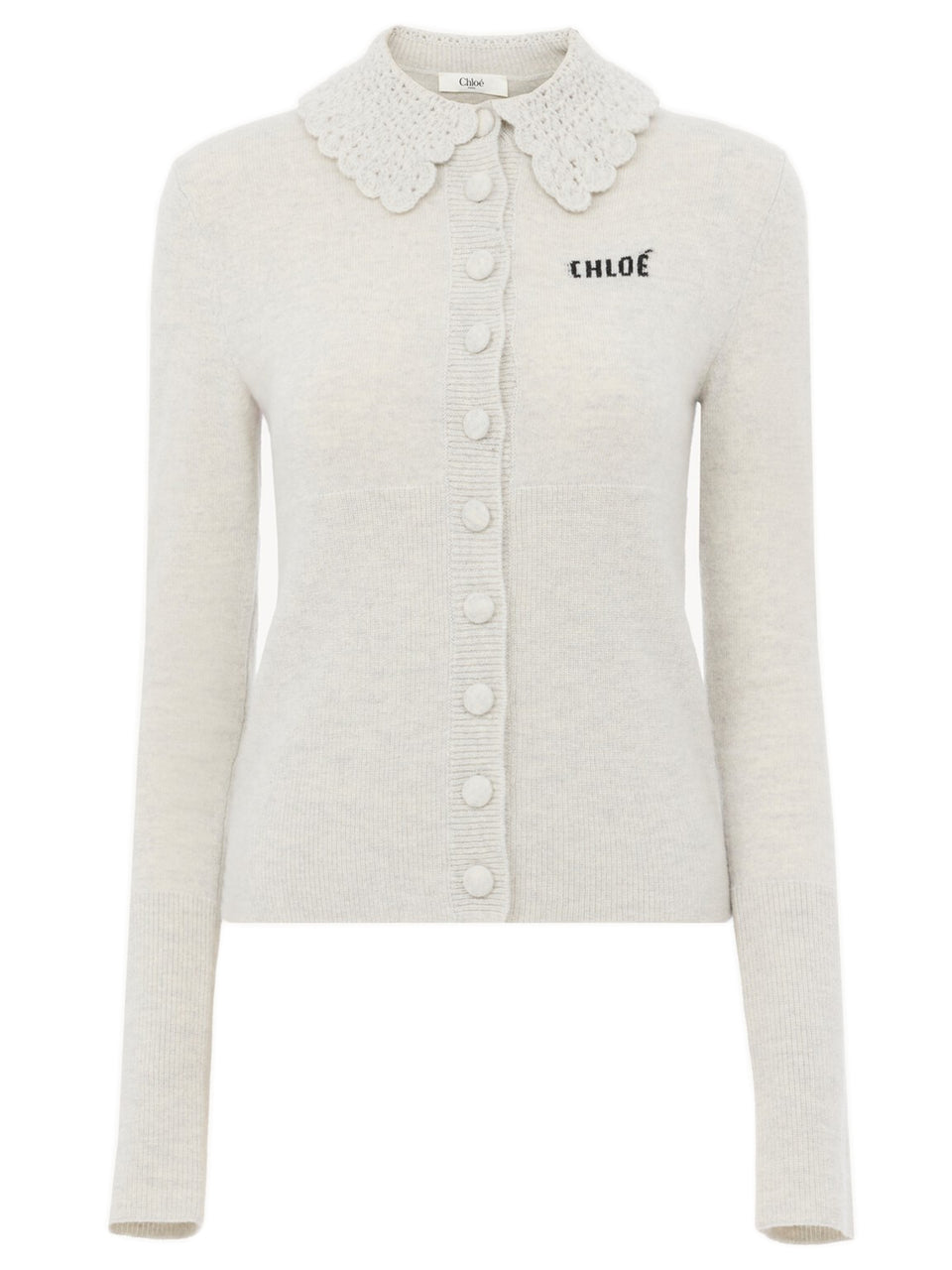 Fitted logo Cardigan
