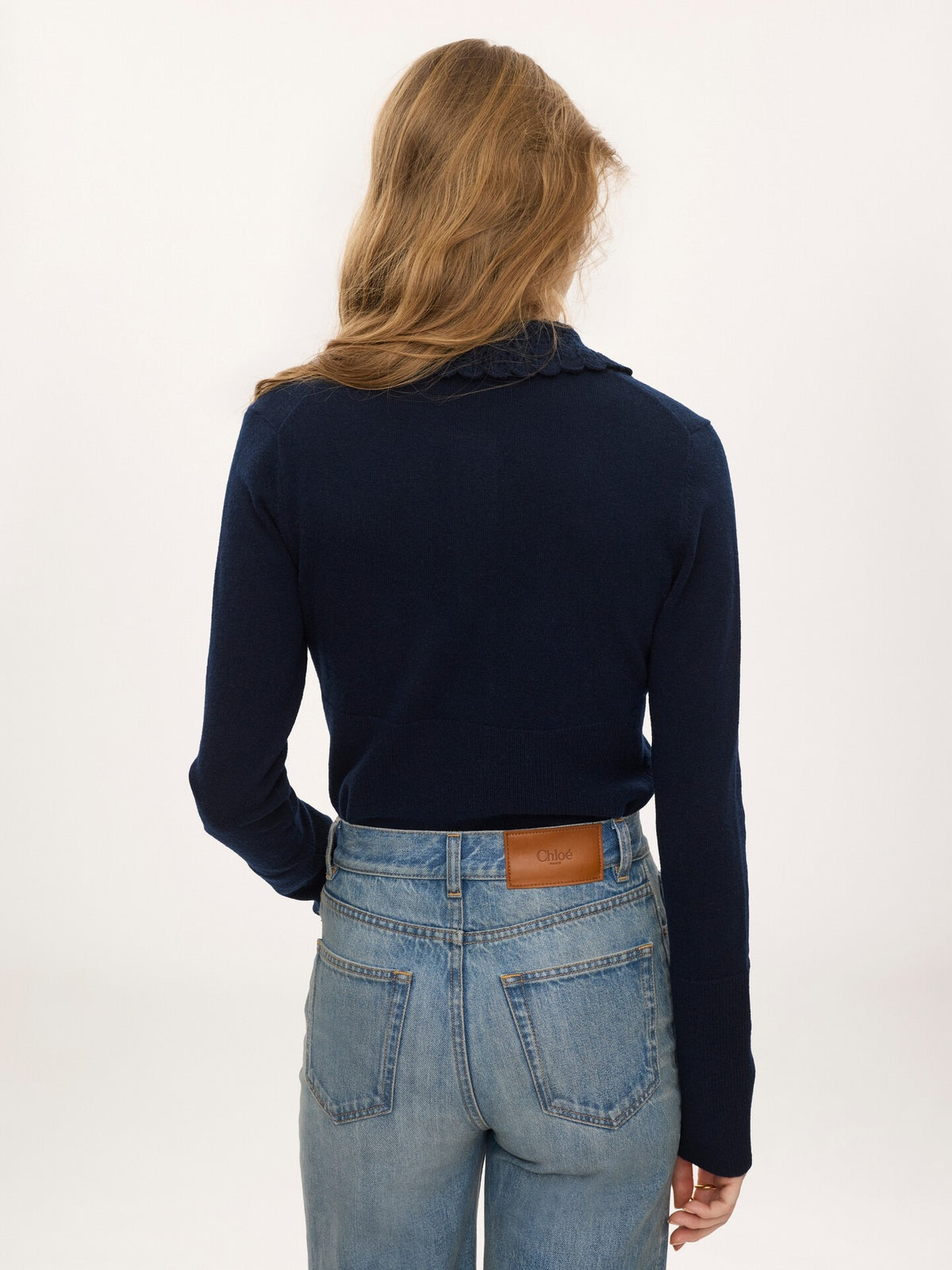 Cardigan aderente con logo