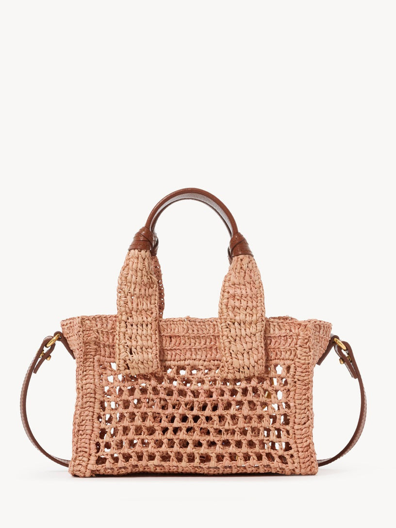 Tote bag Mini Summer Banana in rafia
