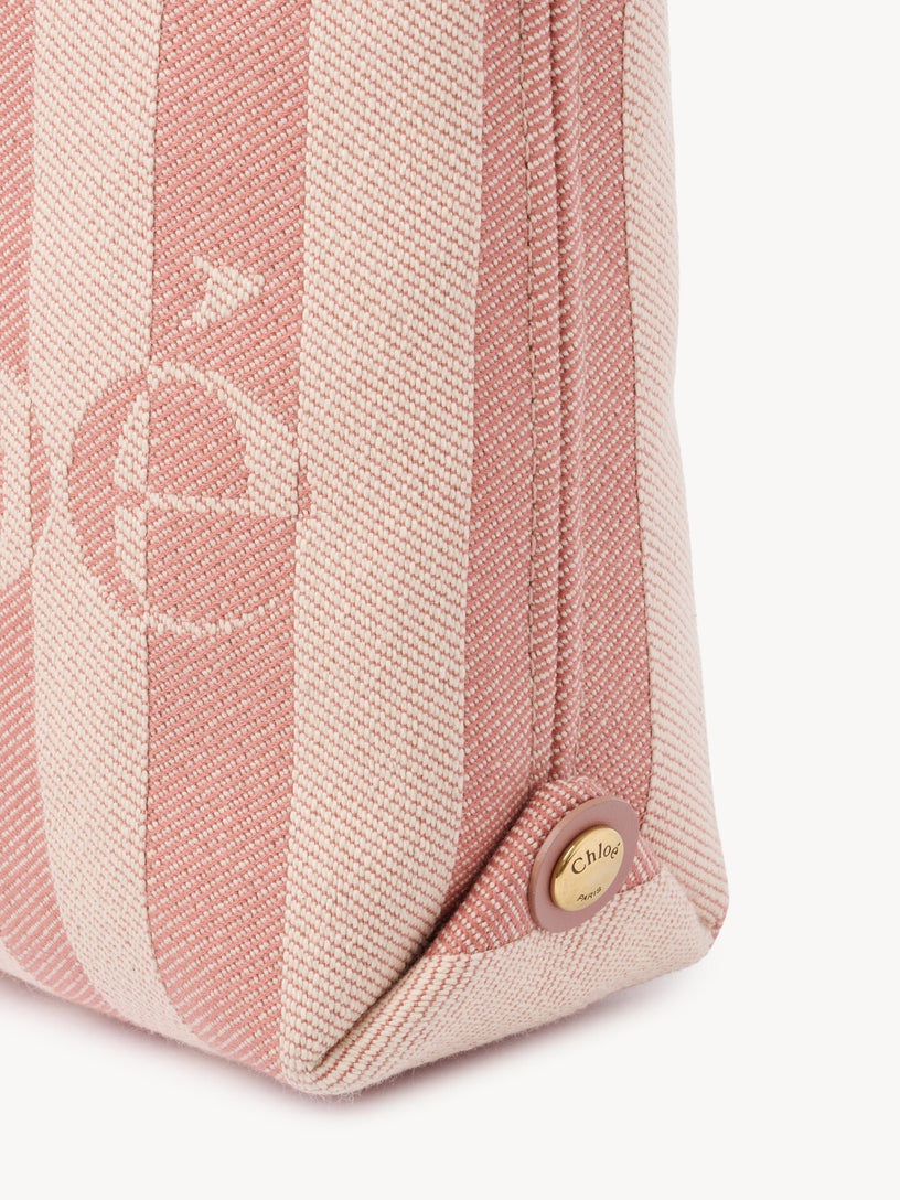Mini borsa tote Chloé a righe in jacquard