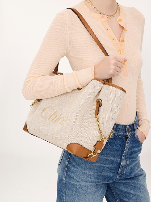 Borsa Chloé Clover in tela