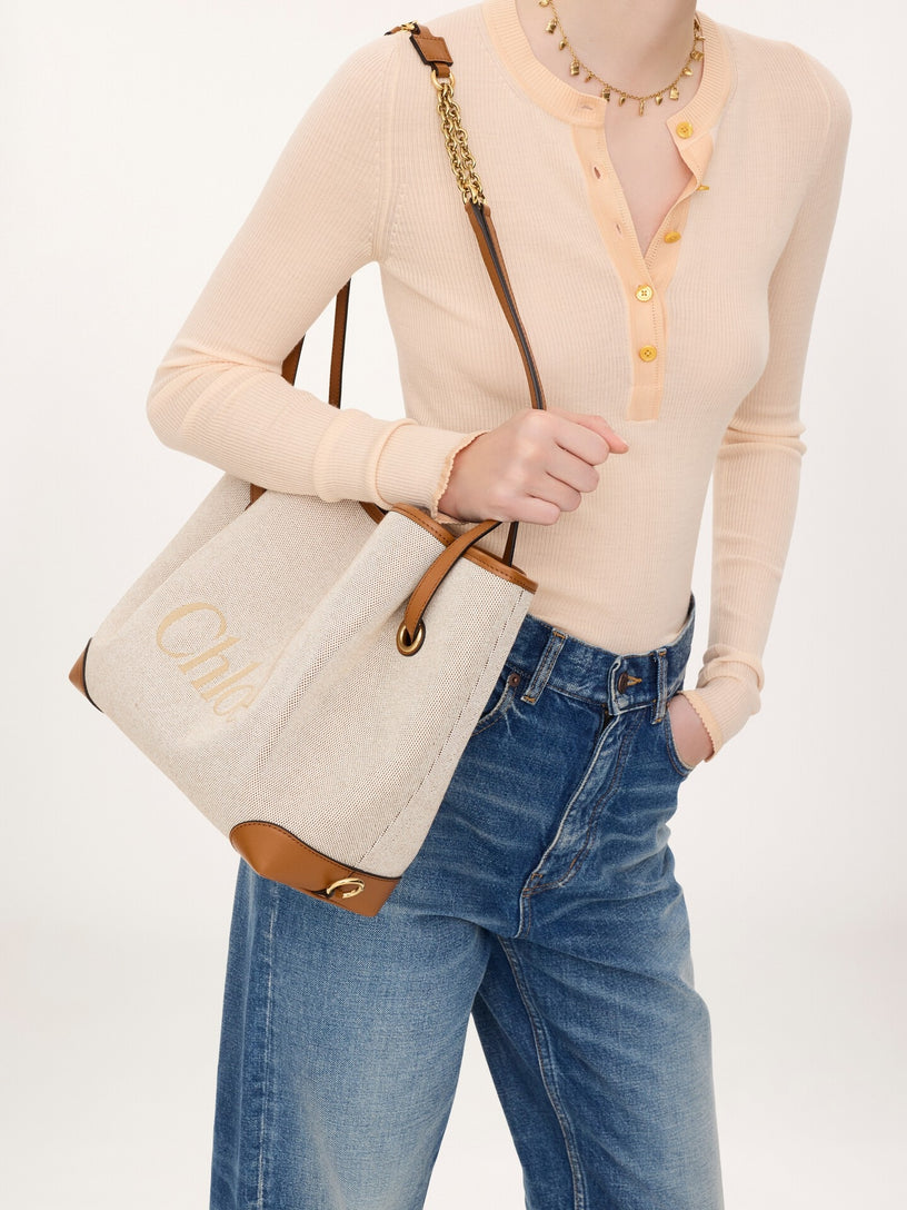Borsa Chloé Clover in tela