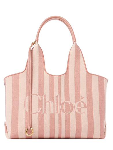 Tote bag Chloé Stripy east-west in jacquard
