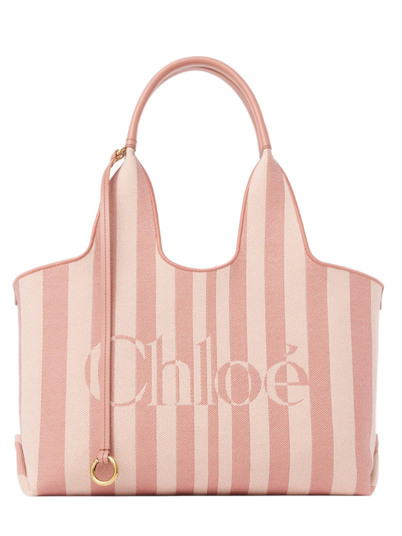Tote bag Chloé Stripy east-west in jacquard