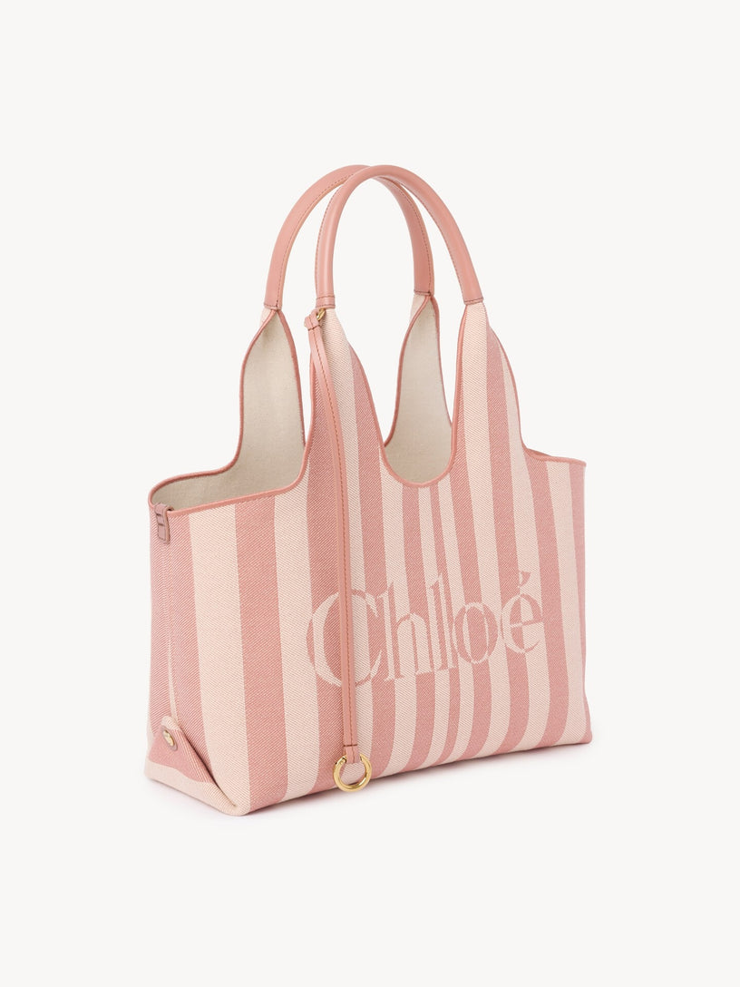 Tote bag Chloé Stripy east-west in jacquard