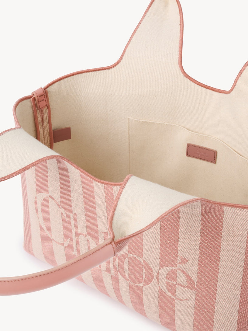 Tote bag Chloé Stripy east-west in jacquard