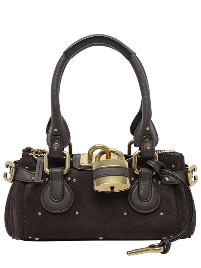 Borsa Paddington piccola in pelle scamosciata