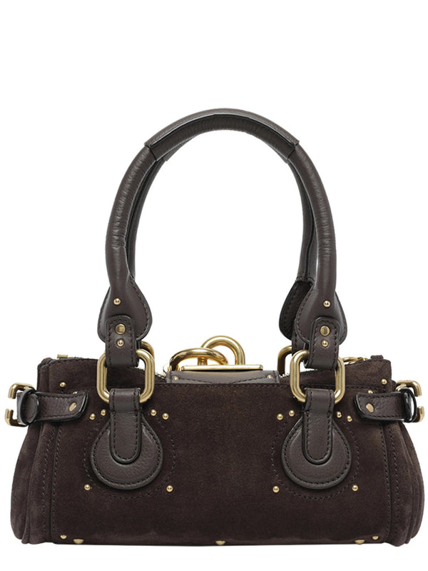 Small suede Paddington bag