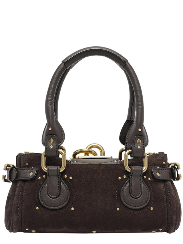 Borsa Paddington piccola in pelle scamosciata