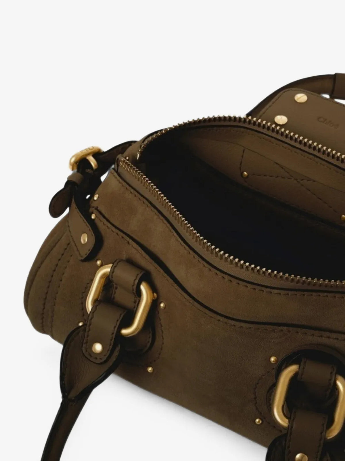 Borsa Paddington piccola in pelle scamosciata