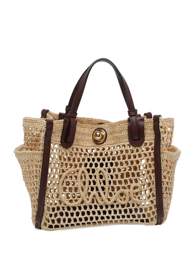 Borsa Chloé Iconic in rafia