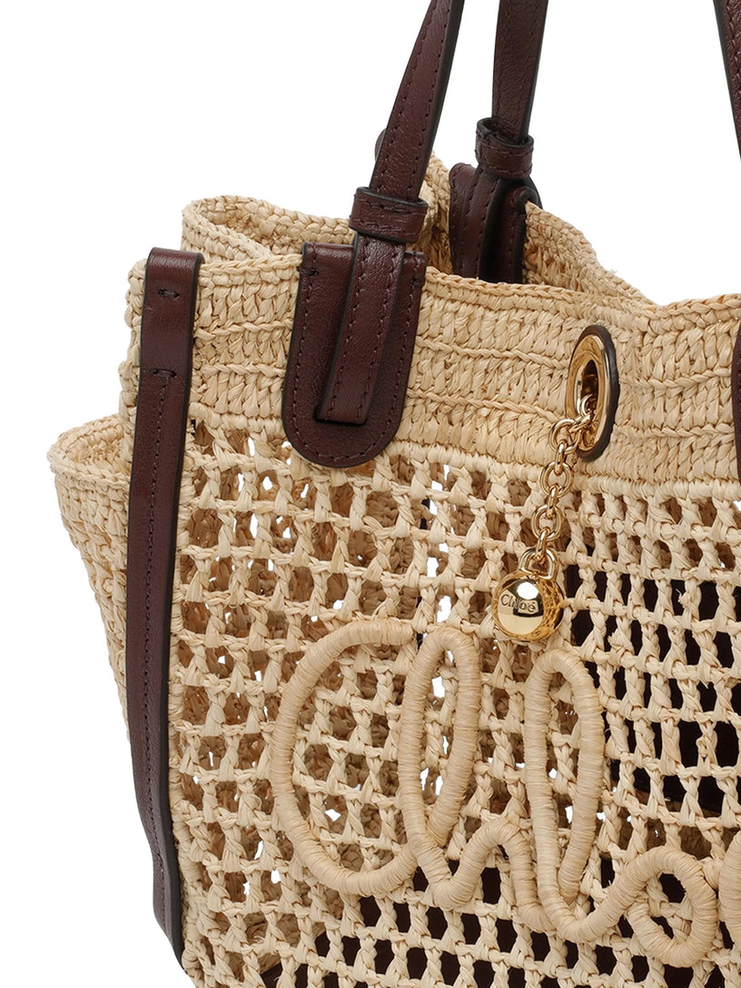 Borsa Chloé Iconic in rafia