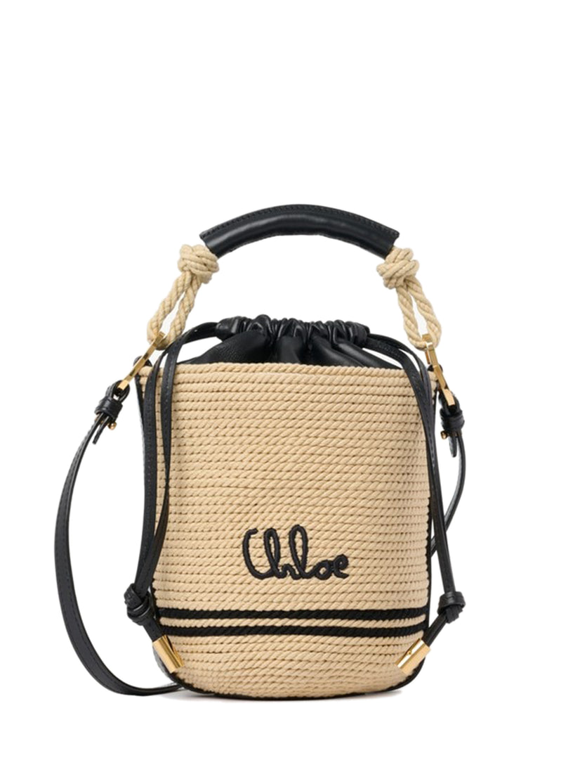Borsa a secchiello Chloé Soleil in corda