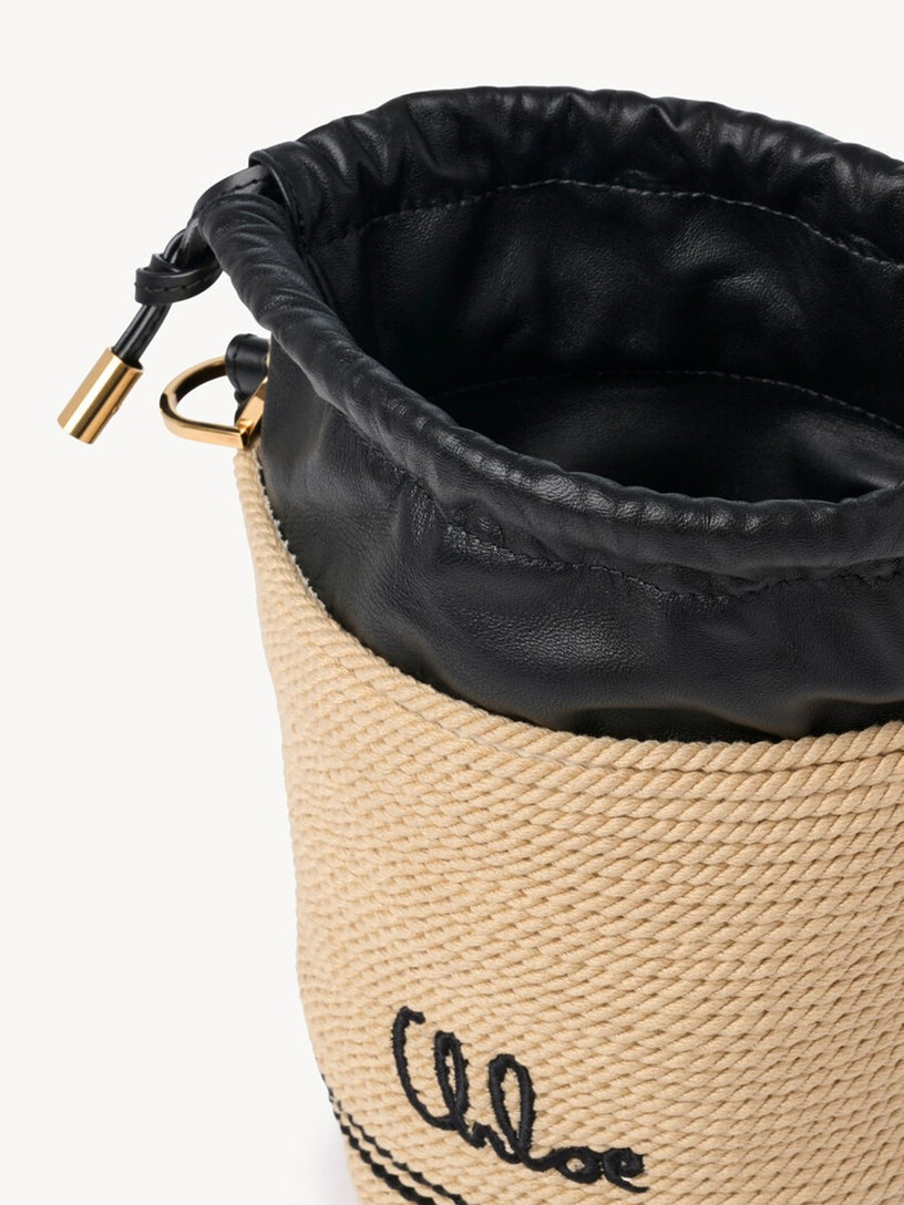 Borsa a secchiello Chloé Soleil in corda