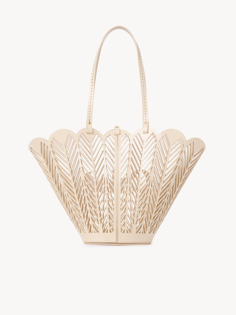 Borsa cesto Chloé Soleil in pelle di vitello verniciata