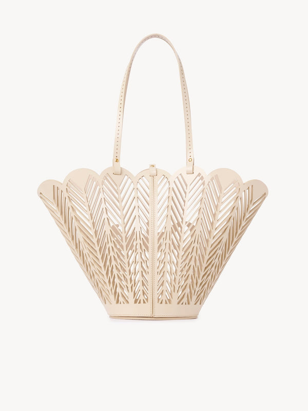 Borsa cesto Chloé Soleil in pelle di vitello verniciata