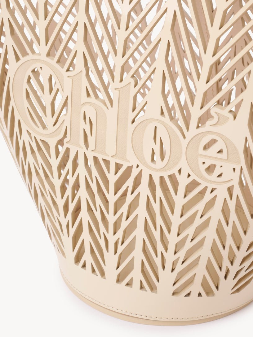 Borsa cesto Chloé Soleil in pelle di vitello verniciata