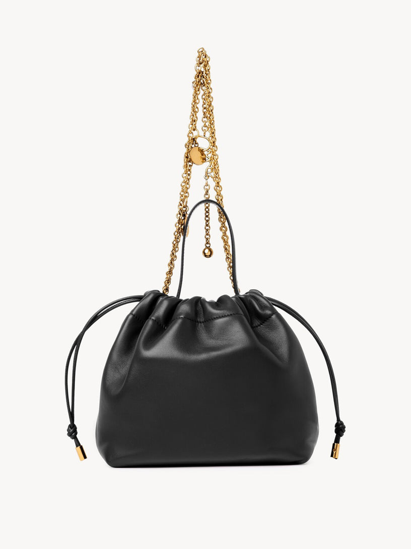 Borsa a spalla piccola Chloé Icons con catena in pelle morbida