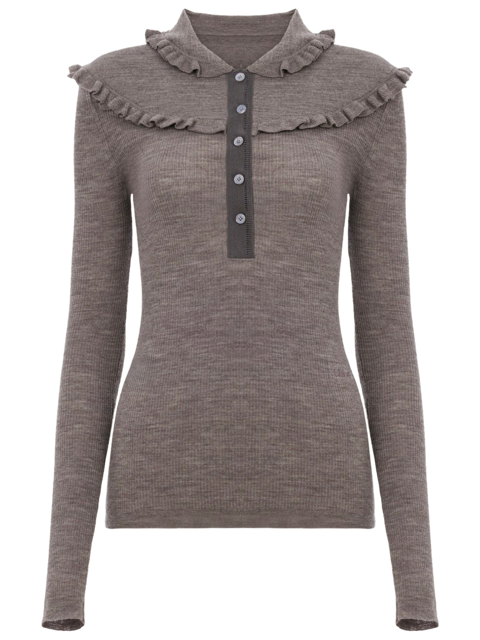 Fitted Henley shirt