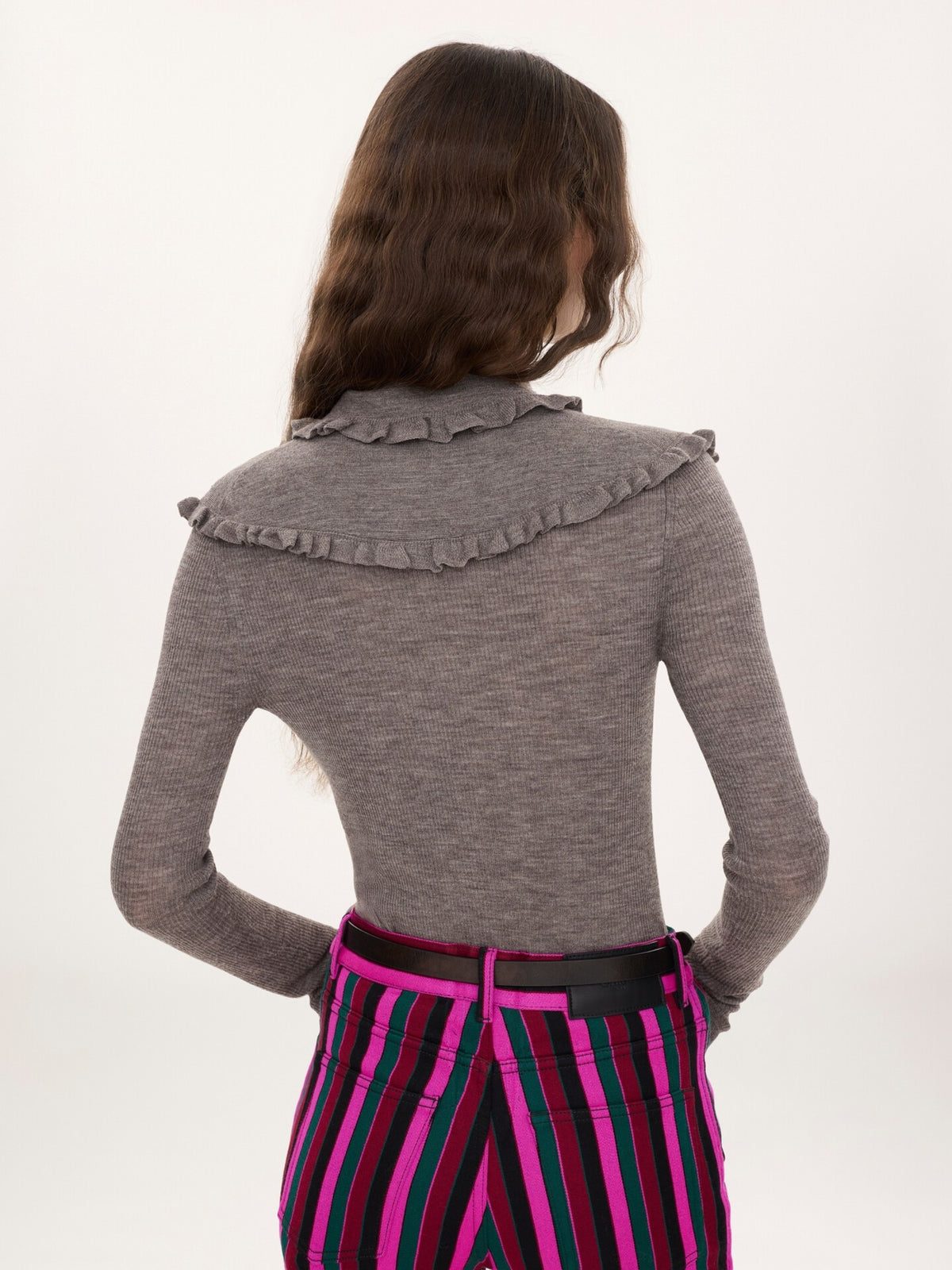 Camicia Henley aderente in maglia