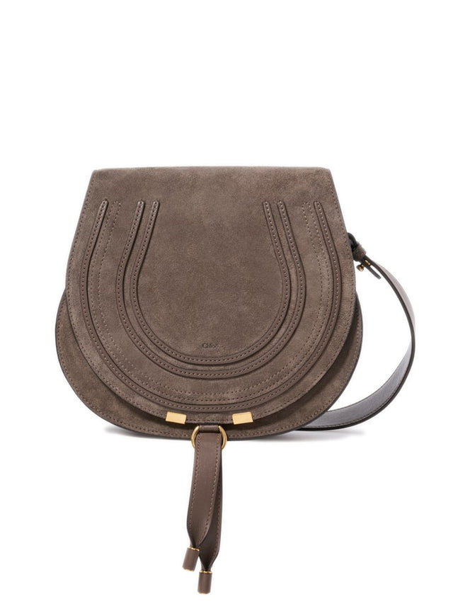 Borsa a tracolla Marcie in pelle scamosciata
