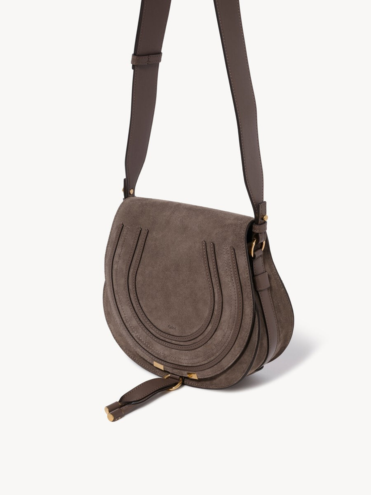 Borsa a tracolla Marcie in pelle scamosciata