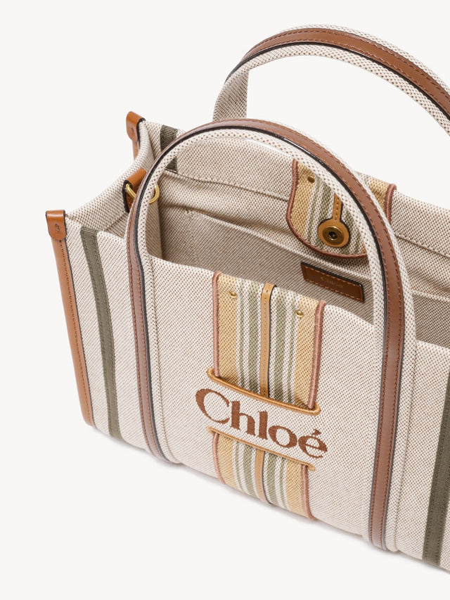 Small Woody Loop tote bag in canvas