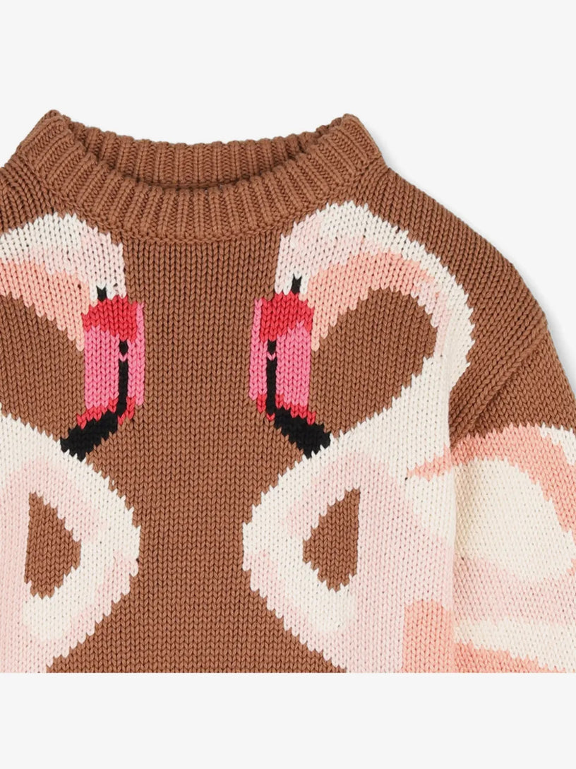 Maglione con fenicotteri