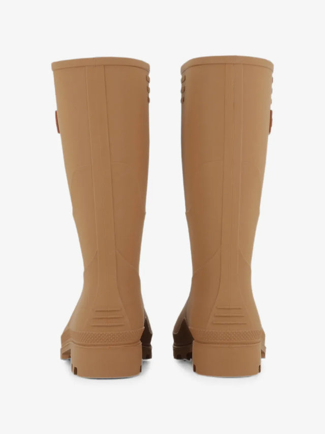 Logo-patch rain boots