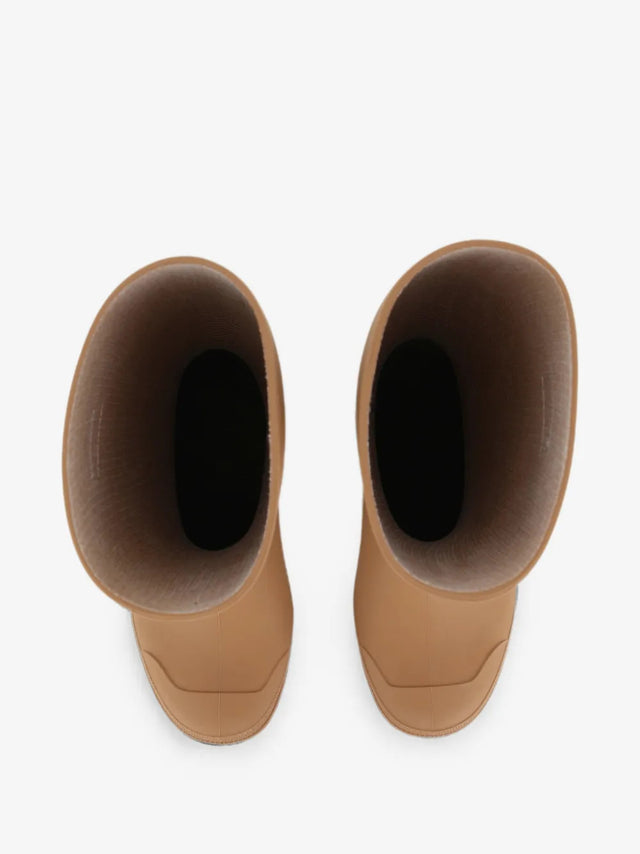 Logo-patch rain boots
