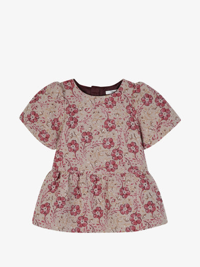 Abito a fiori jacquard