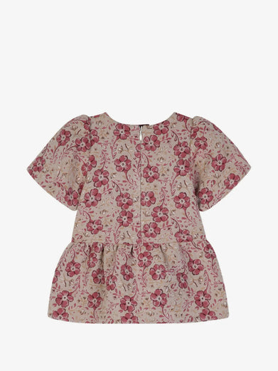 Abito a fiori jacquard