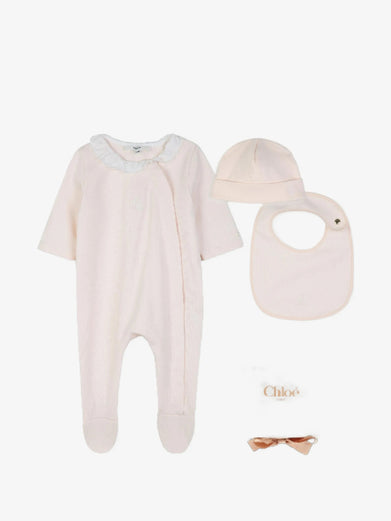 Set neonato con ruches (3 pezzi)