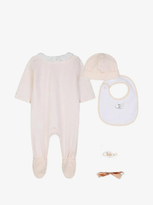 Set neonato con ruches (3 pezzi)