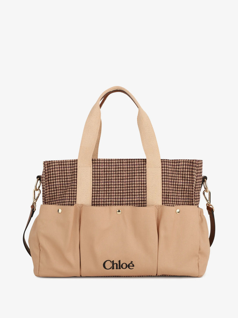 Borsa fasciatoio con fantasia pied de poule