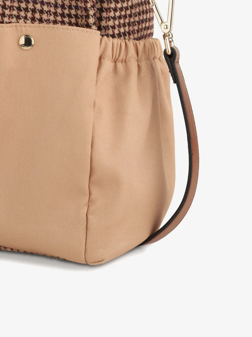 Borsa fasciatoio con fantasia pied de poule