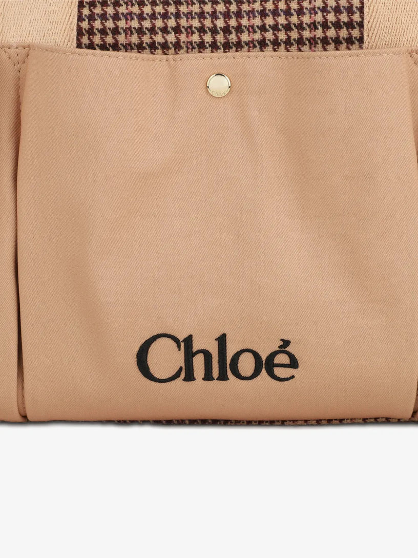 Borsa fasciatoio con fantasia pied de poule