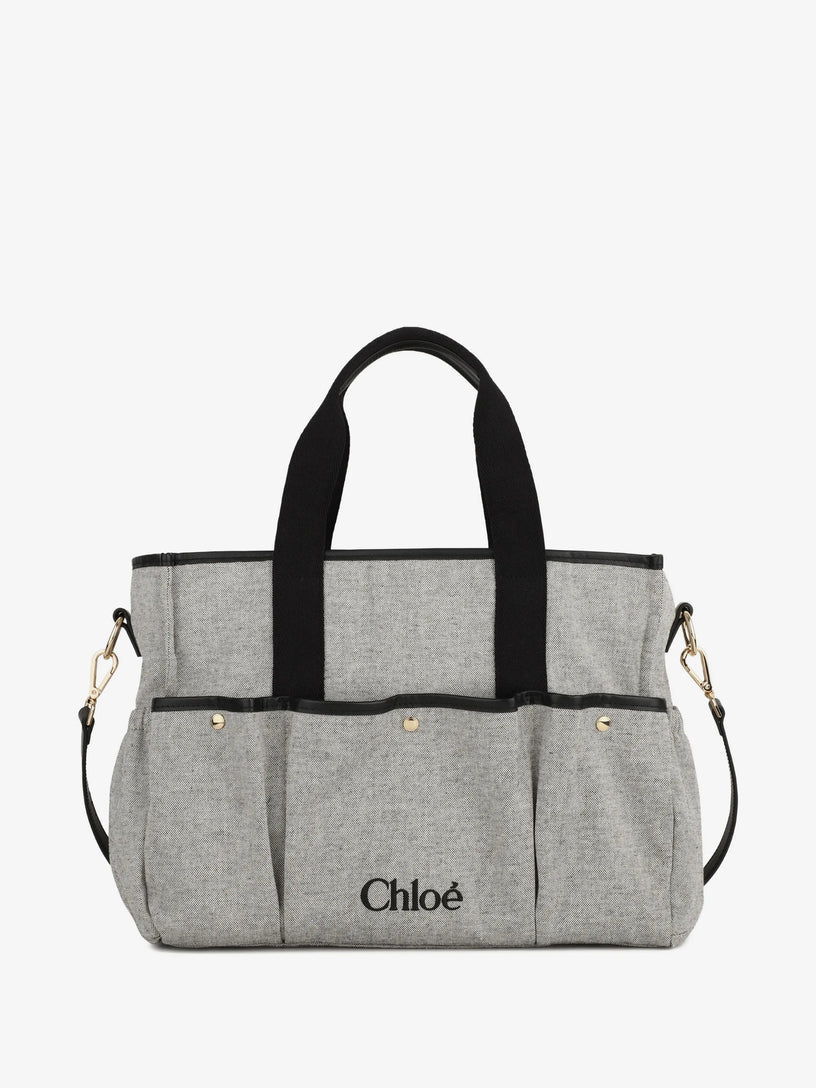 Borsa fasciatoio con logo ricamato
